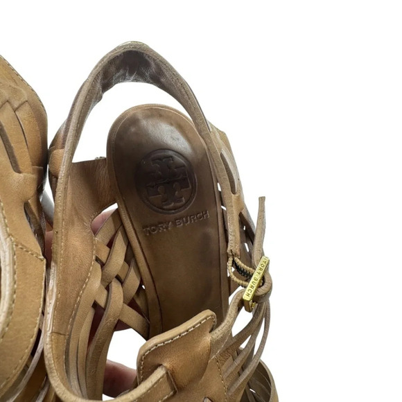 TORY BURCH Kelton Caged Heels Vegan Leather - Picture 11 of 15